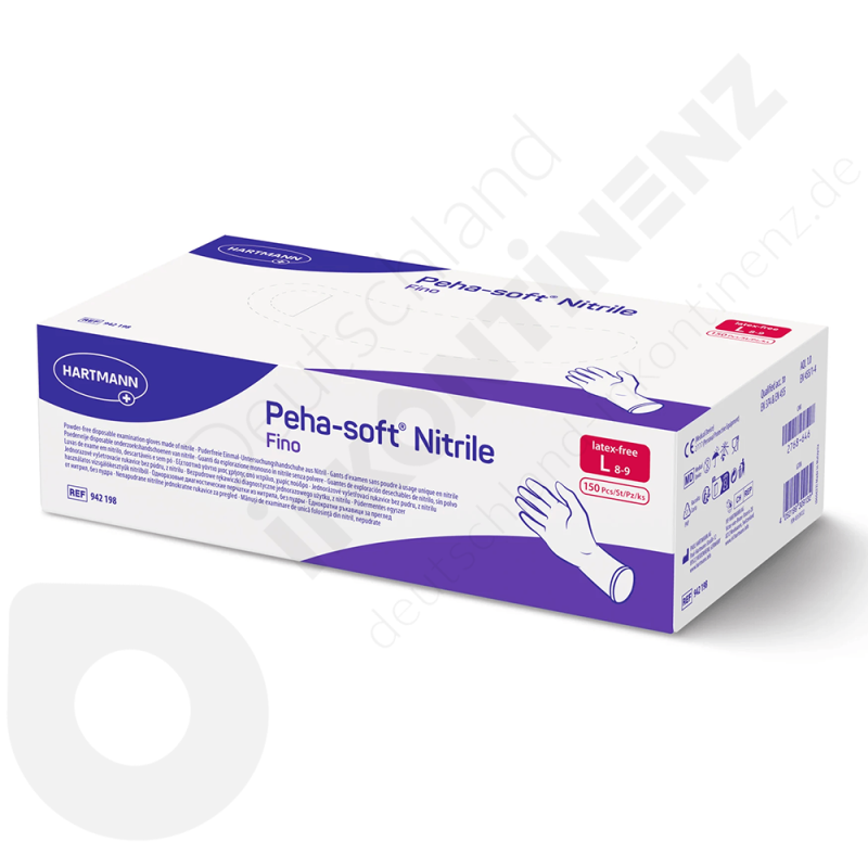 Peha Guanti In Nitrile Morbido Monouso - 200 Pezzi, Taglia S (6-7) - Senza Lattice E Polvere, Per Alimenti E Igiene