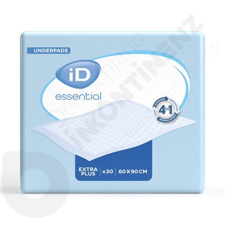 iD Essential Underpads Extra Plus - 60 x 90 cm iD Essential Underpads Extra Plus - 60 x 90 cm