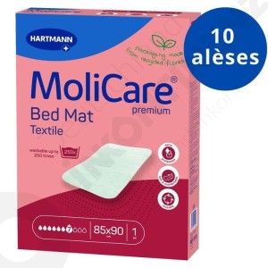Molicare Bed Mat Textile 7 Tropfen - 85 x 90 cm