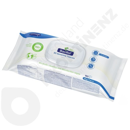 Bacillol 30 Sensitive Tissues - 160 pieces