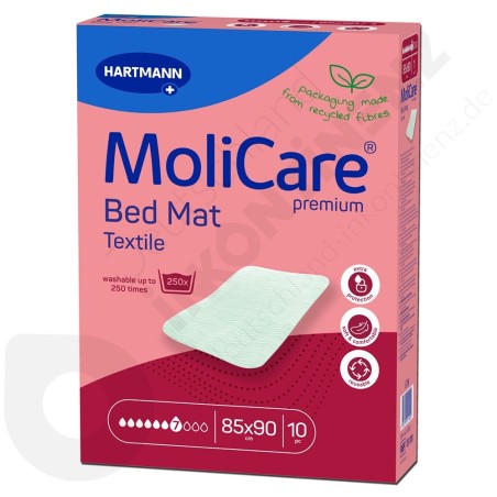 Molicare Bed Mat Textile 7 Tropfen - 85 x 90 cm